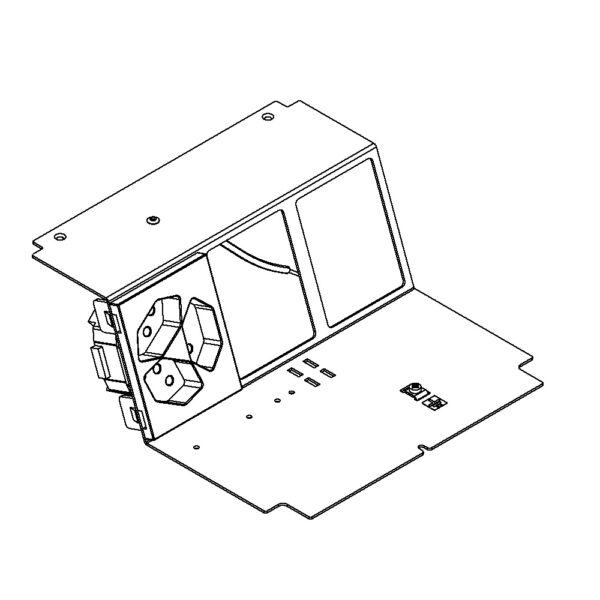 Produktbild UBD 210 220  -  Steckdoseneinsatz für 6 FLF inkl. 1x 3xT13, weiss